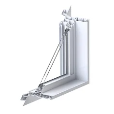 3 3/8" PVC Jamb profile