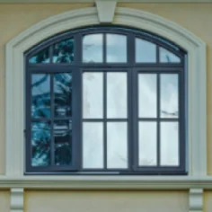 Extended part round window
