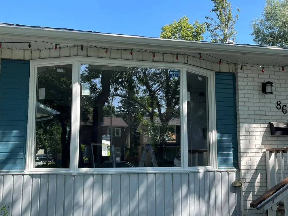 Bow window on a home, installed by Arctic Star