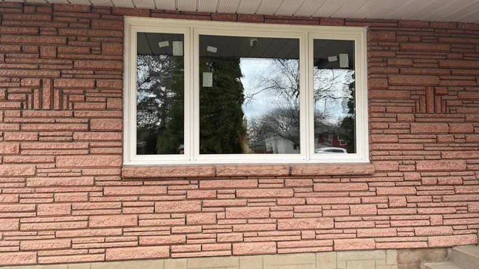 Triple-pane casement windows