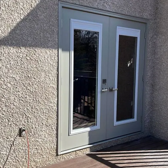Garden door installed