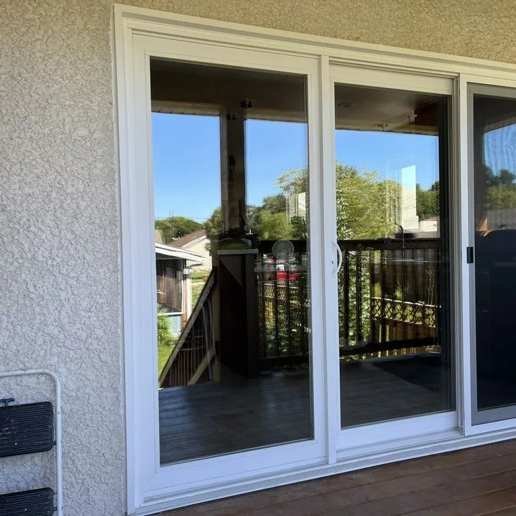 Sliding patio door, inside view