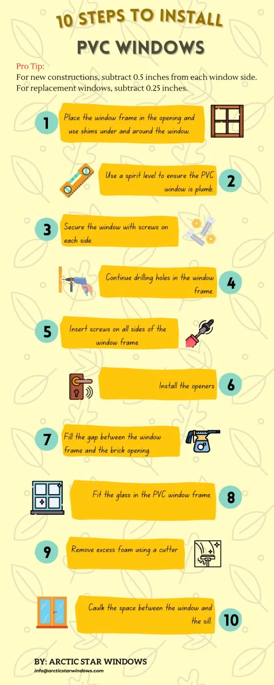 10 STEPS to Install PVC windows