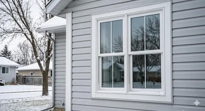 Hung windows on a Winnipeg home