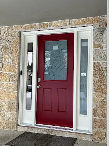 Energy saving door installation by Arctic Star Windows in Winnipeg